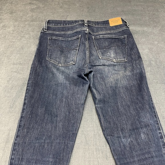 Abercrombie & Fitch Ankle Jeans Womens 4/27 Blue Denim Cotton High Rise Raw Hem - Picture 4 of 15